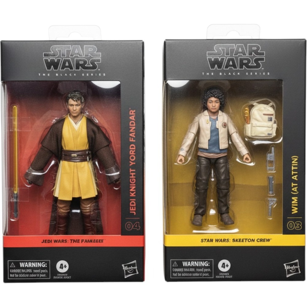 Star Wars Black Series Yord Fandar Acolyte & Wim Skeleton Crew Action Figure Lot